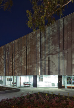 External view of NCI building at night