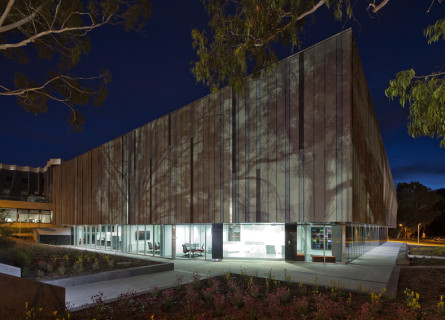 External view of NCI building at night