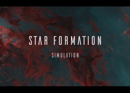 Photo of a star formation simulation