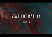 Photo of a star formation simulation