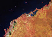 The northern coast of the Pilbara region in Western Australia, captured by the European Union’s Copernicus  Sentinel satellites and processed by the European Space Agency. (ESA, CC BY-SA 3.0 IGO). Thank you to Dr Mike Peters, Dr Michael Hope (Geoscience Australia) and Andrew  Howard (NCI) for their input into this case study.